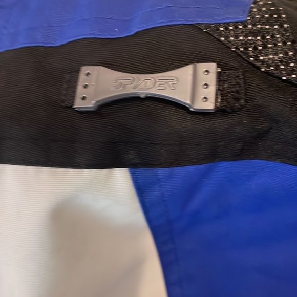 Spyder jacket ski snowboard snow zippered pockets blue gray black XXL boys - Picture 9 of 16